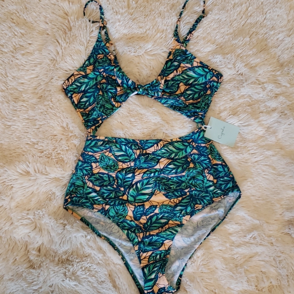 Cupshe tropical one po piece swimsuit